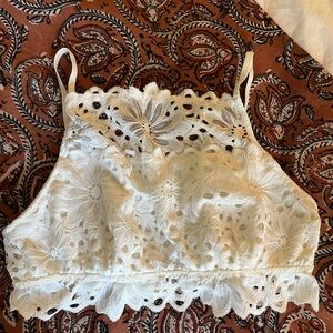 Aerie white lace bralette